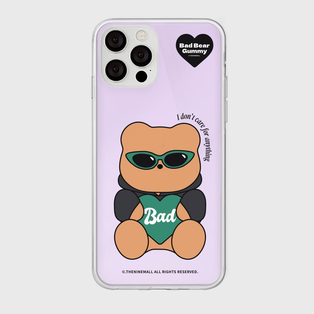 ｜THENINEMALL｜ Green Checkerboard Bad Gummy Mirror Phone Case