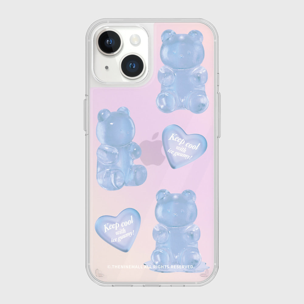 ｜THENINEMALL｜ Heart Ice Gummy Mirror Phone Case