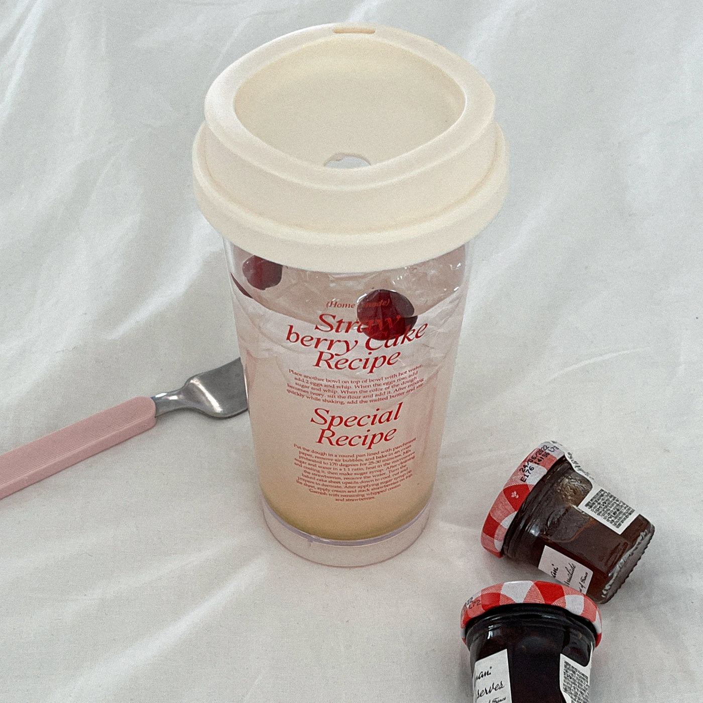 ｜Mademoment｜ Cake Recipe Clear Reusable Cup (Hot/Cold) 473ml