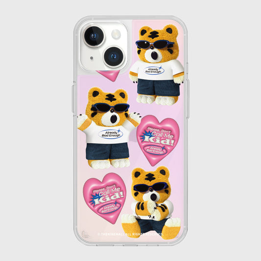 ｜THENINEMALL｜ Pattern Bad Hey Tiger Mirror Phone Case