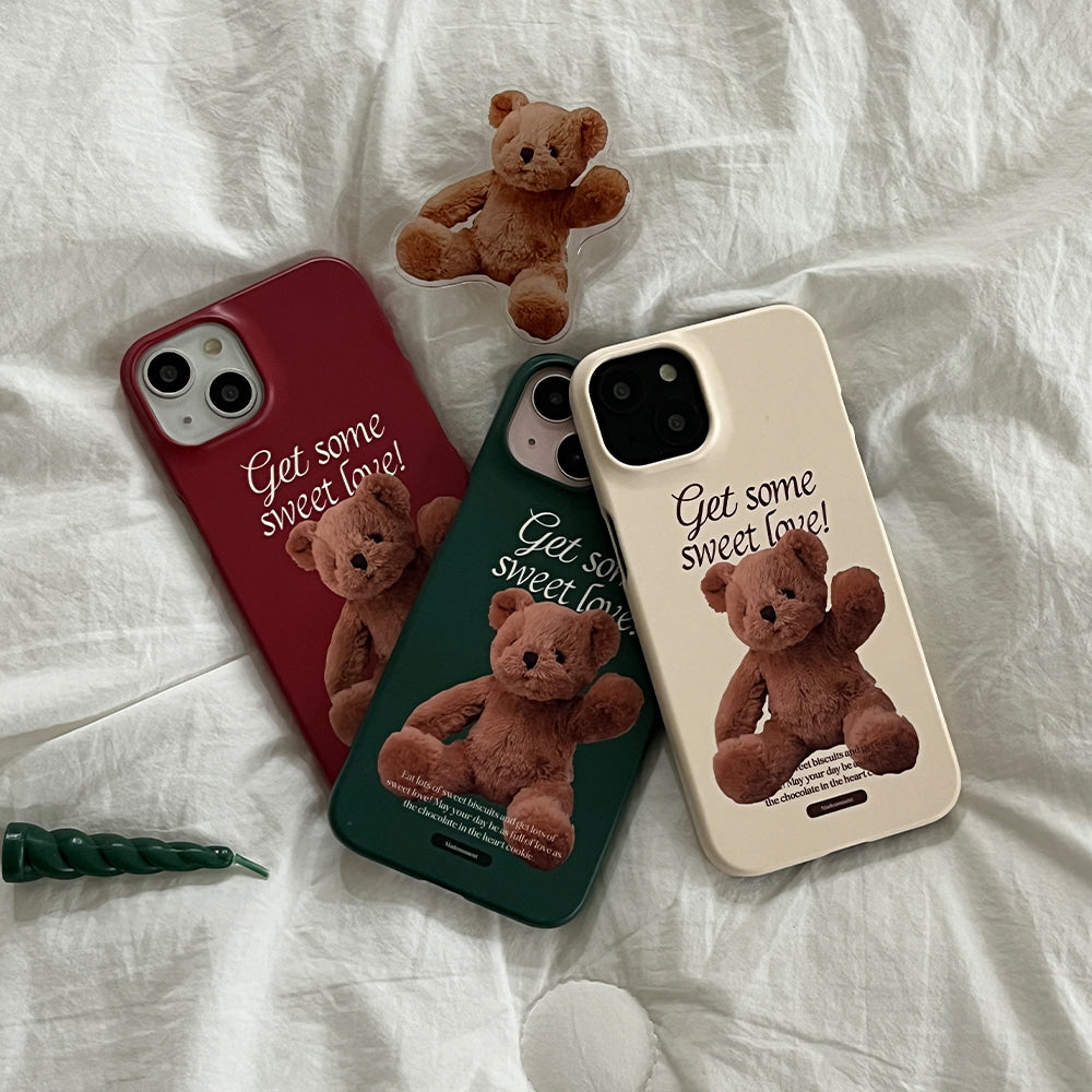 ｜Mademoment｜ Sweet Some Teddy Design Phone Case