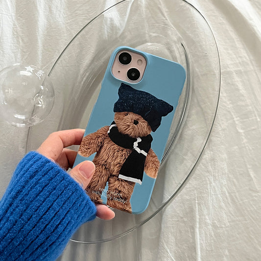 ｜Mademoment｜ Winter Fluffy Teddy Design Phone Case