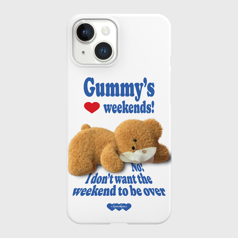 ｜THENINEMALL｜ Love Weekends Hard Phone Case (2 types)
