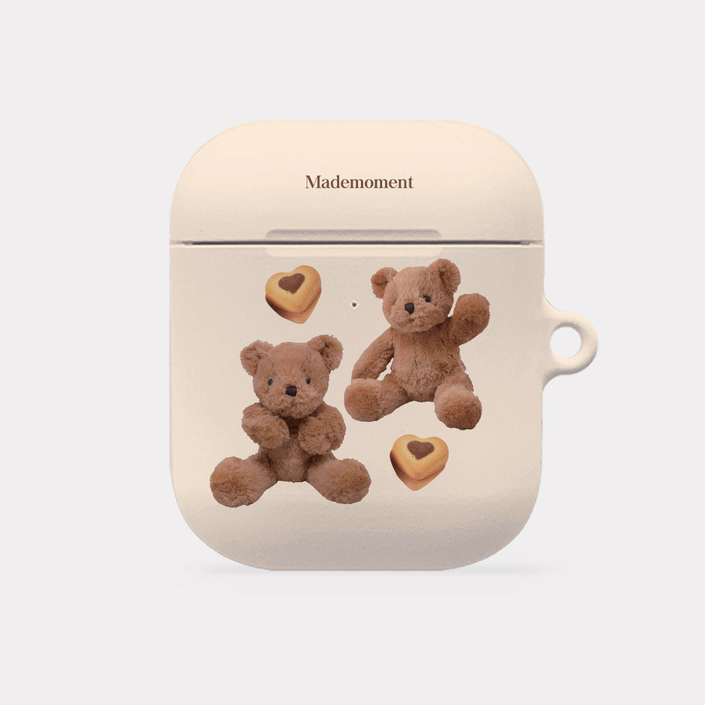 ｜Mademoment｜ Pattern Sweet Some Teddy Design AirPods Case