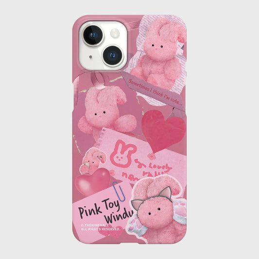 ｜THENINEMALL｜ Windy Collage Hard Phone Case (2 types)