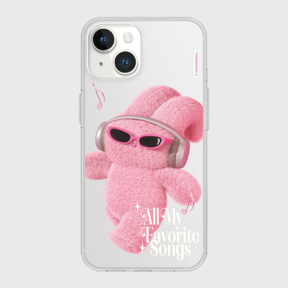 ｜THENINEMALL｜ Windy Favorite Songs Clear Phone Case (3 types)