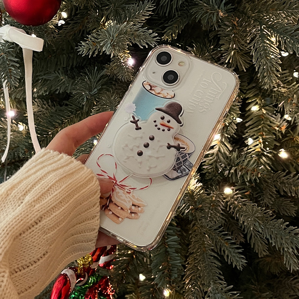 ｜Mademoment｜ Holiday Dessert Design Clear Phone Case (3 Types)
