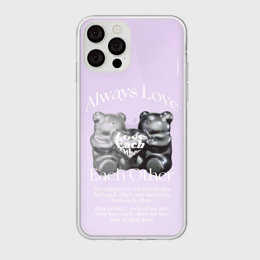 ｜THENINEMALL｜ 러브베어 Mirror Phone Case