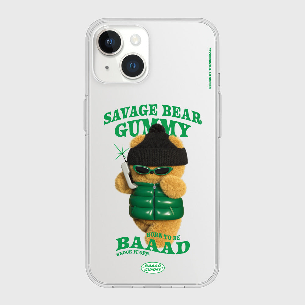 ｜THENINEMALL｜ Puffer Bad Gummy Clear Phone Case (3 types)