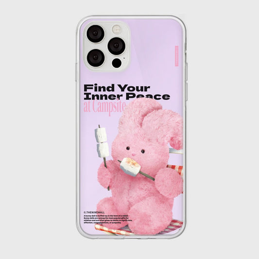 ｜THENINEMALL｜ Pink Camping Windy Mirror Phone Case