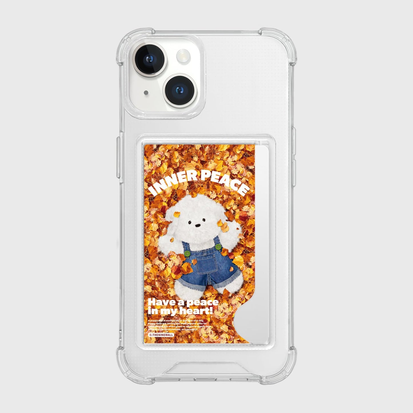 ｜THENINEMALL｜ Maple Inner Peace Ppokku Clear Phone Case (1 type)