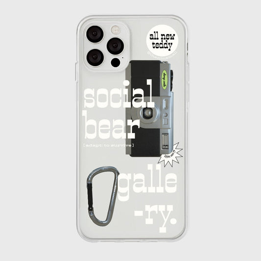 ｜THENINEMALL｜ 소셜베어 갤러리 Clear Phone Case (3 types)