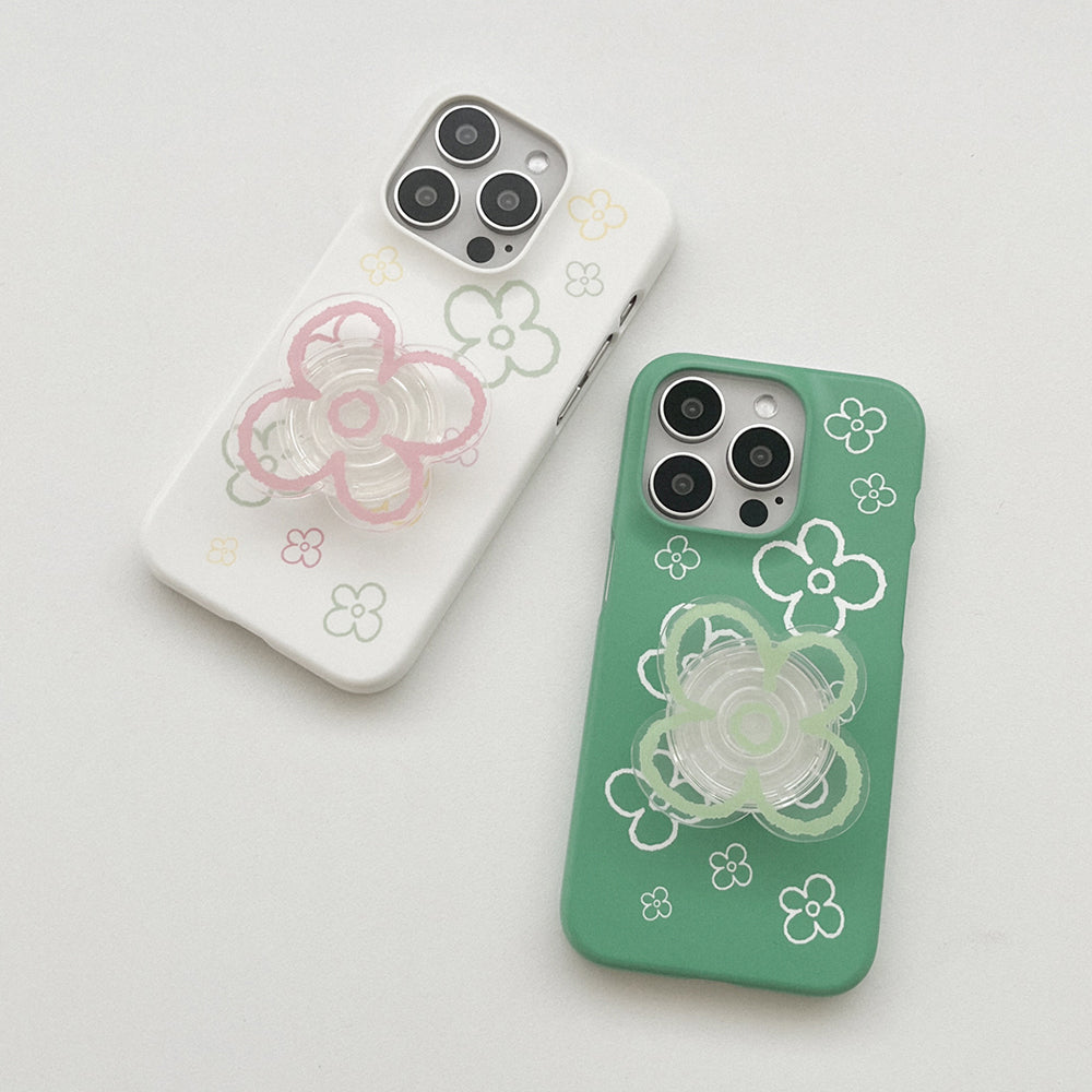 ｜Mademoment｜ Flower Doodle Pattern Design Phone Case