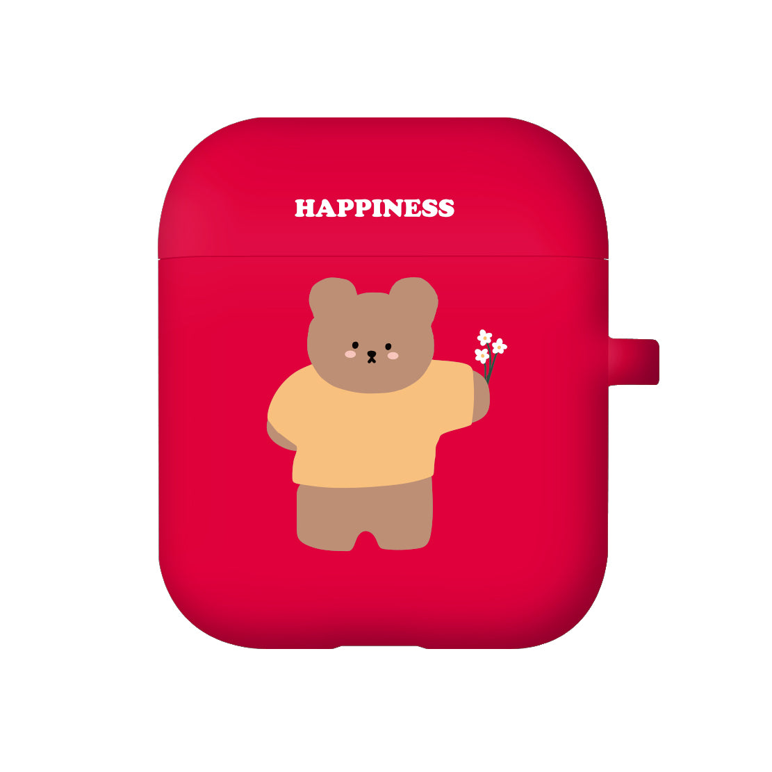 ｜MOMO CASE｜ 485 꽃줄베어 Color Jelly Airpods Case (10 Colors)