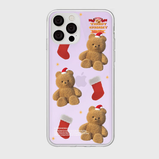 ｜THENINEMALL｜ Pattern Holiday Edition Gummy Mirror Phone Case