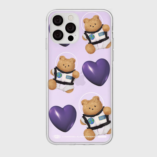 ｜THENINEMALL｜ Pattern Heart Space Mirror Phone Case