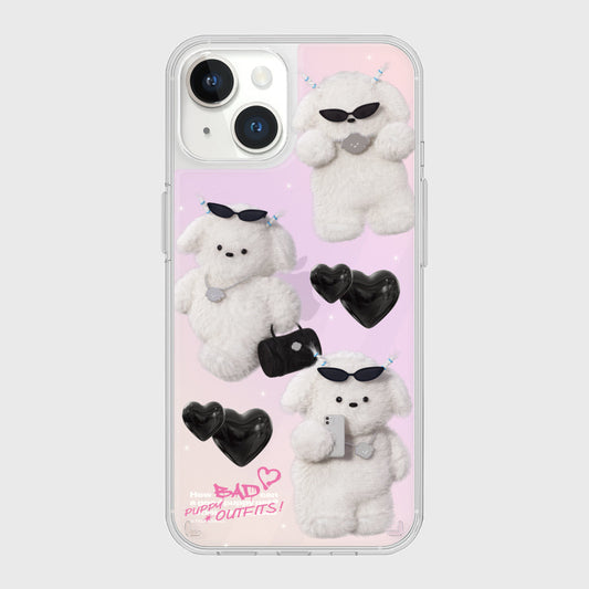 ｜THENINEMALL｜ Pattern Bad Puppy Outfits Mirror Phone Case