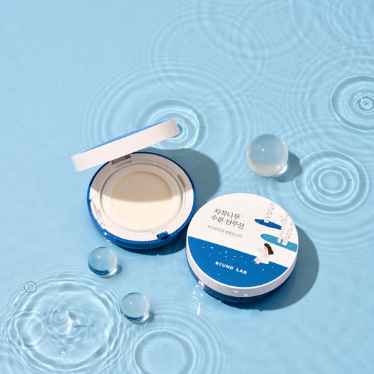 ｜Round Lab｜ Brich Juice Moisturizing Sun Cushion 15g (SPF 50+ PA++++)(1+1)