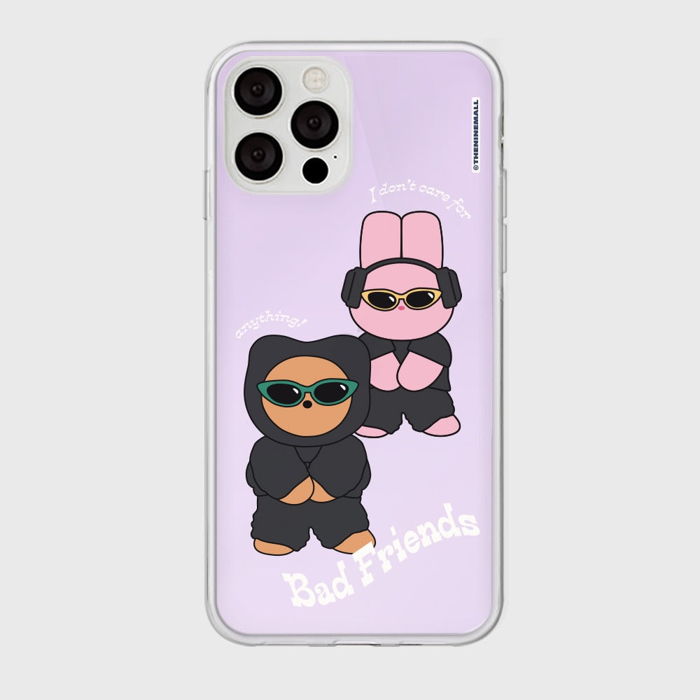 ｜THENINEMALL｜ Bad Friends Mirror Phone Case