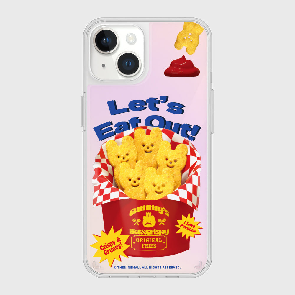 ｜THENINEMALL｜ Smile Gummy Fries Mirror Phone Case