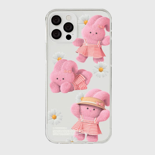 ｜THENINEMALL｜ Pattern Picnic Day Windy Clear Phone Case (3 types)