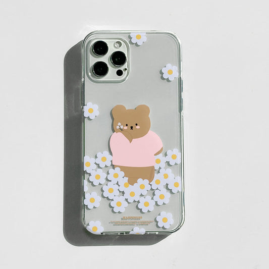 ｜MOMO CASE｜ 486 꽃받베어 Jelly Case