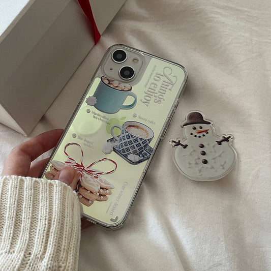 ｜Mademoment｜ Holiday Dessert Design Glossy Mirror Phone