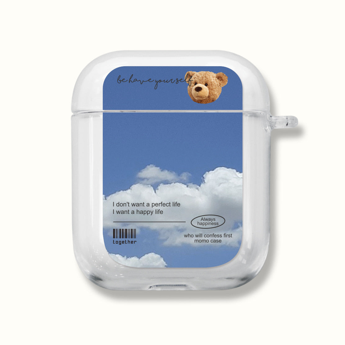 ｜MOMO CASE｜ 513 SKY베어 Clear Airpods Case