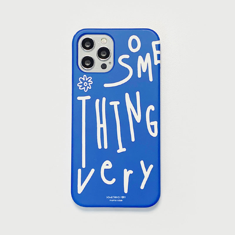 ｜MOMO CASE｜ 509 SOMETHING(블루) Phone Case