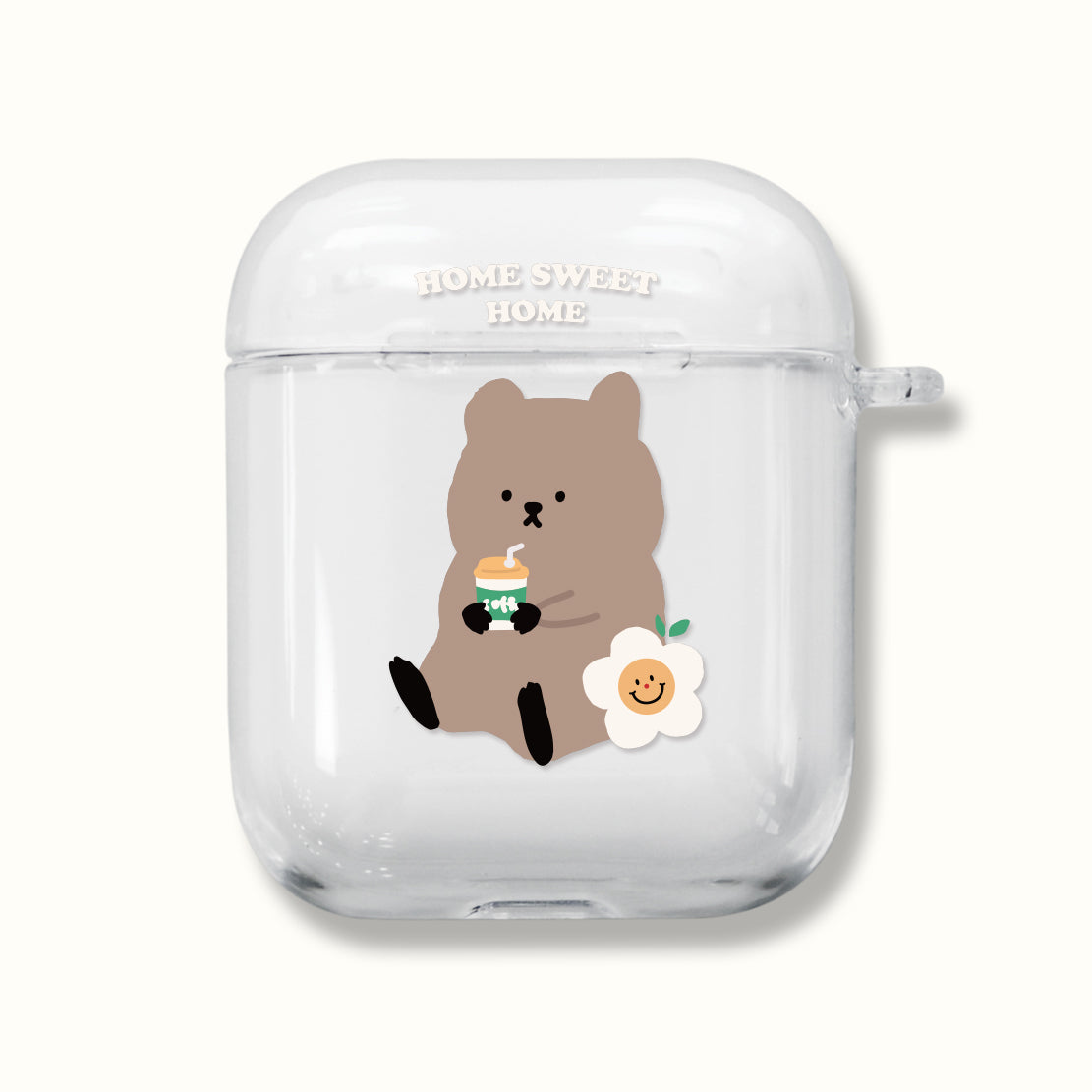｜MOMO CASE｜ 489 홈스윗쿼카 Clear Airpods Case