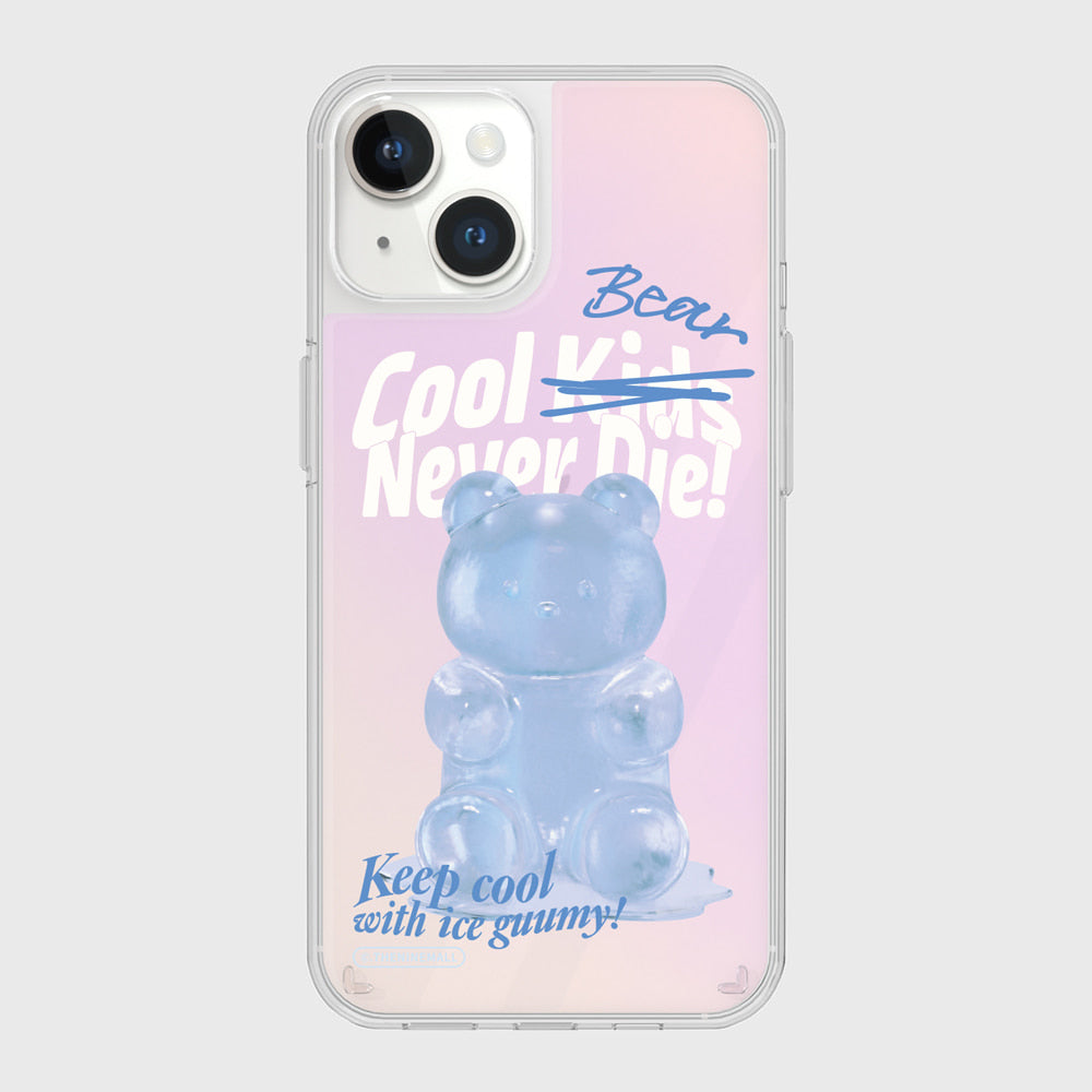 ｜THENINEMALL｜ Basic Ice Gummy Mirror Phone Case