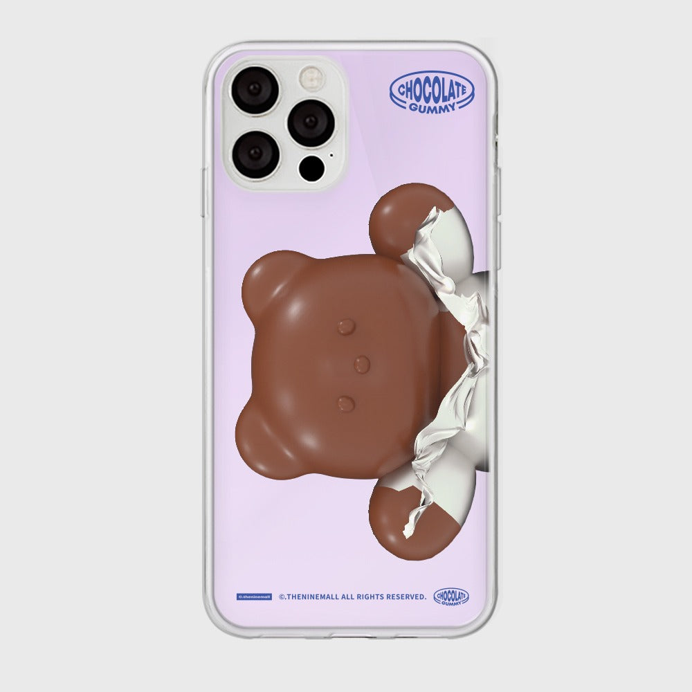 ｜THENINEMALL｜ 빅 초콜릿 구미 Mirror Phone Case