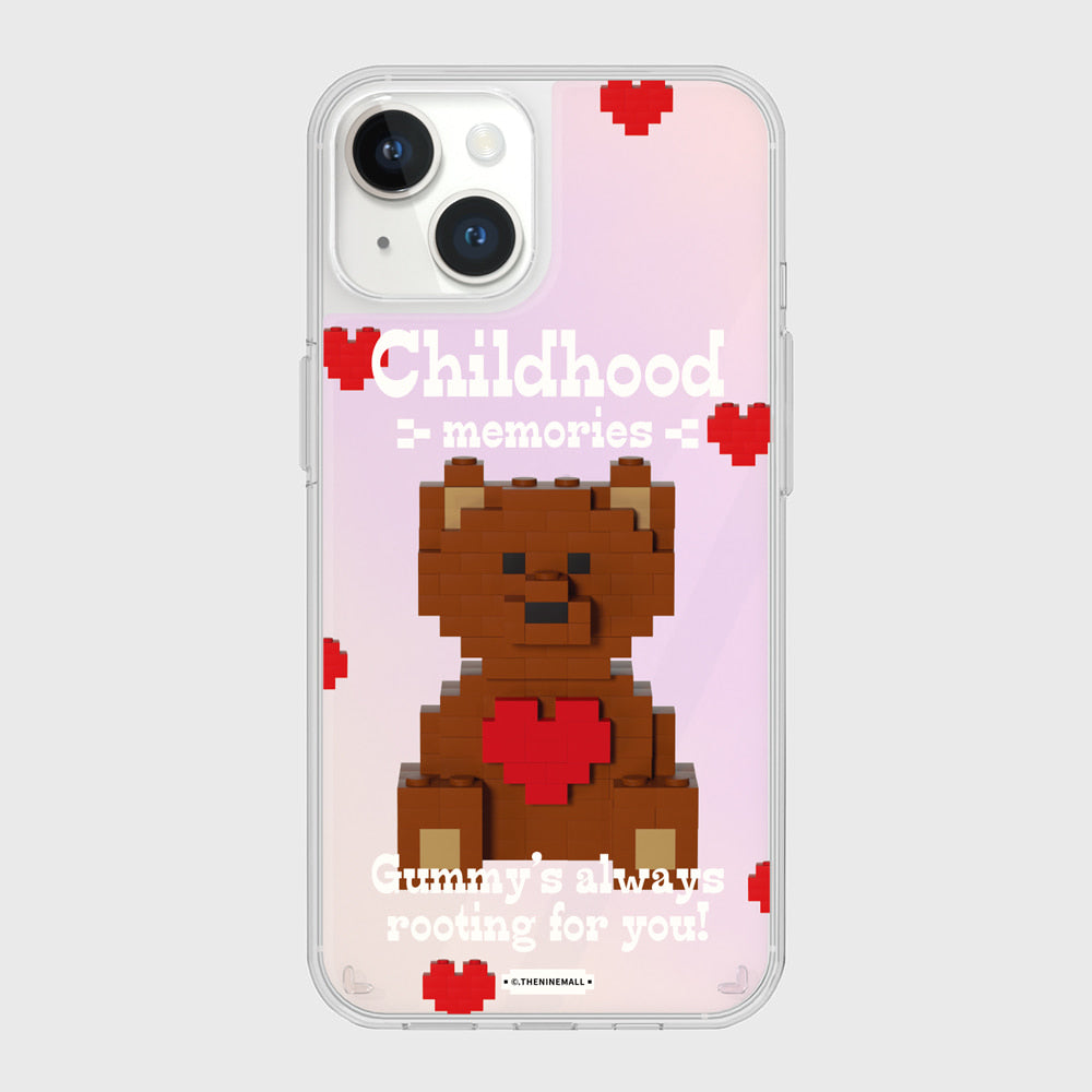 ｜THENINEMALL｜ Cube Gummy Mirror Phone Case