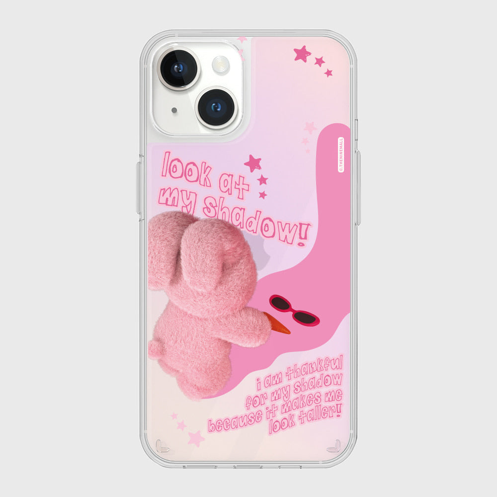 ｜THENINEMALL｜ Pink Shadow Windy Mirror Phone Case