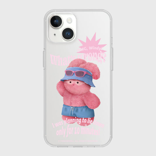 ｜THENINEMALL｜ Tanning Windy Clear Phone Case (3 types)