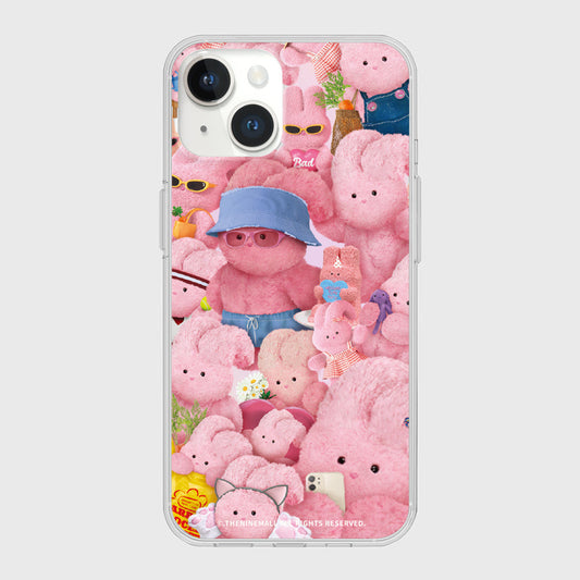 ｜THENINEMALL｜ Pink Windy Mood Mirror Phone Case