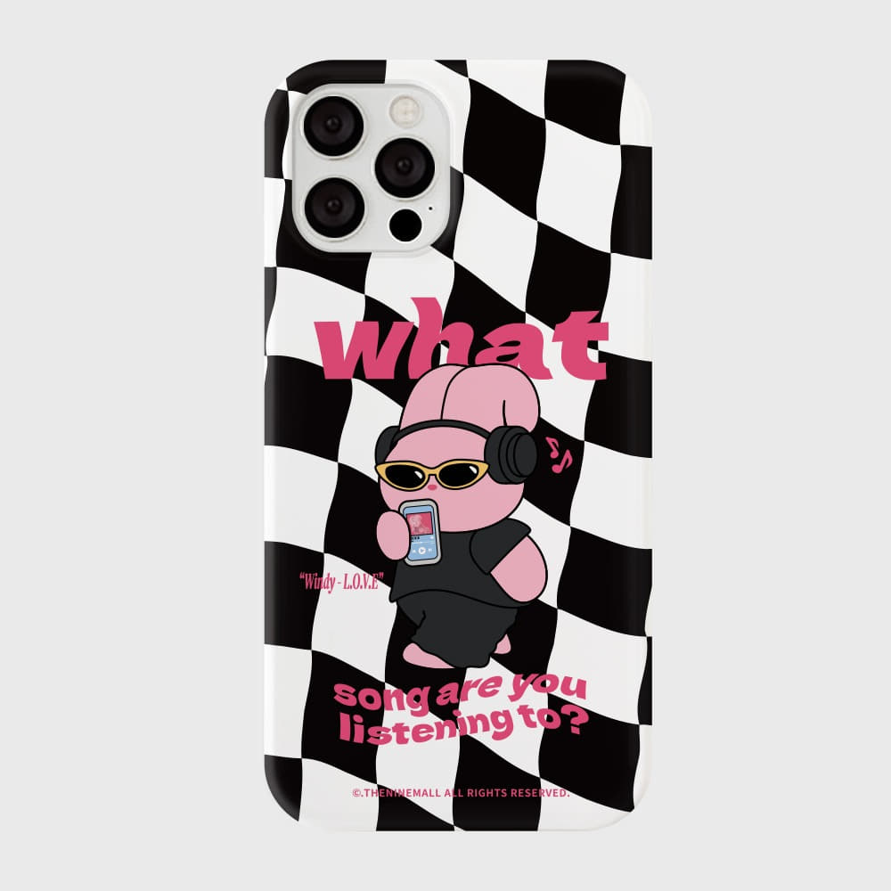 ｜THENINEMALL｜ Headphone Windy Hard Phone Case (2 types)