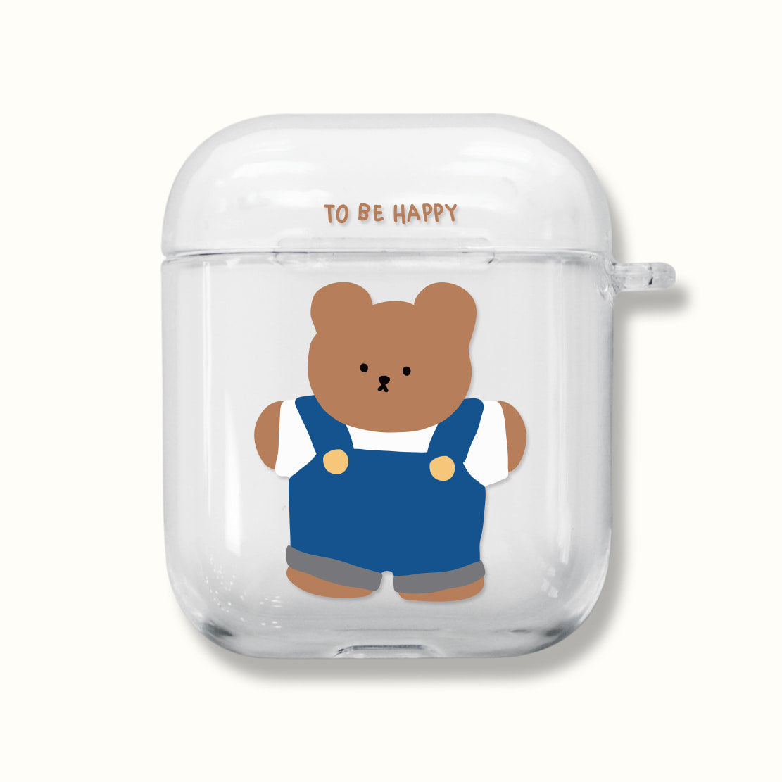 ｜MOMO CASE｜ 512 TOBE해피 Clear Airpods Case