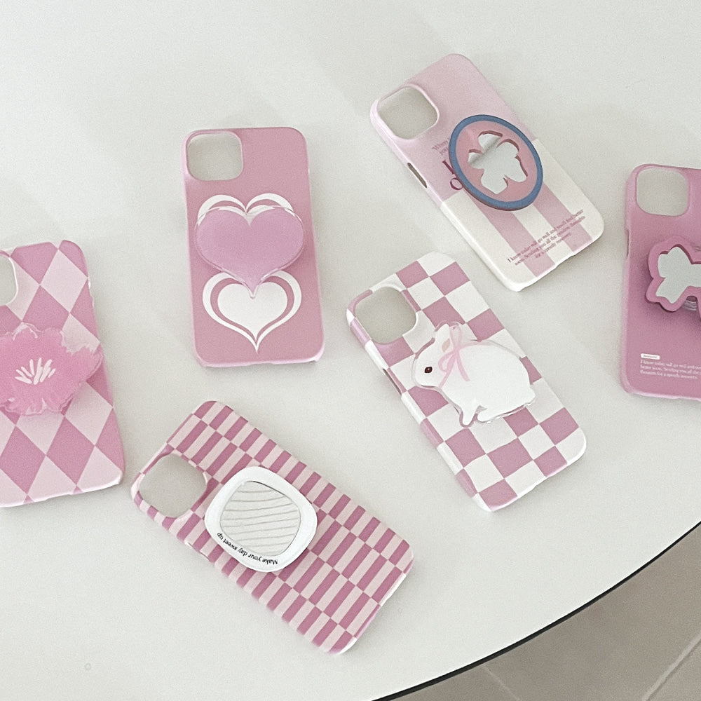 ｜Mademoment｜ Coloring Pink Design Phone Case