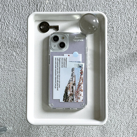 ｜Mademoment｜ Trip Sticker Design Glossy Mirror Phone Case