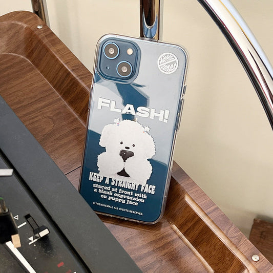 ｜THENINEMALL｜ Ppokku Basic Flash Clear Phone Case (3 types)