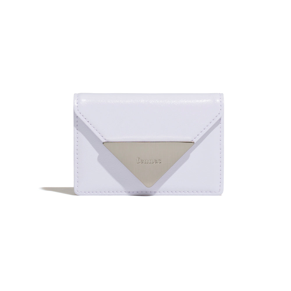 ｜Fennec｜ CRINKLE TRIANGLE ACCORDION POCKET - FOG LAVENDER