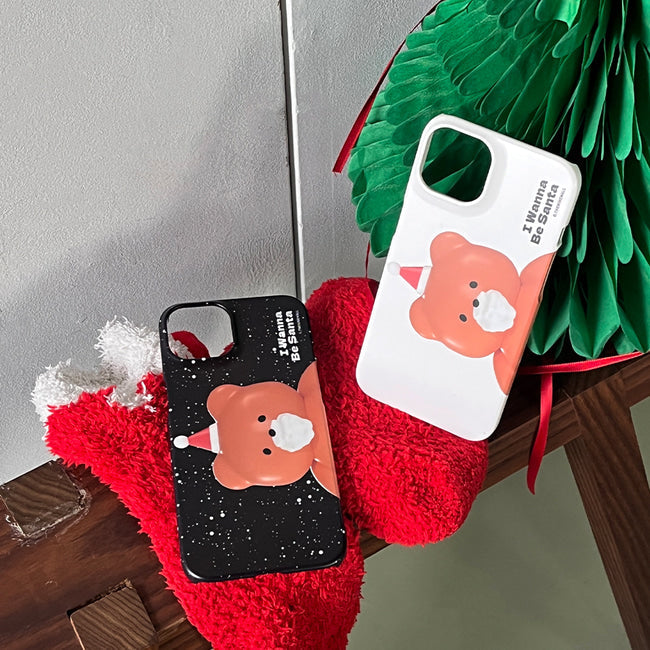 ｜THENINEMALL｜ Gummy Wannabe Santa Hard Phone Case (2 types)