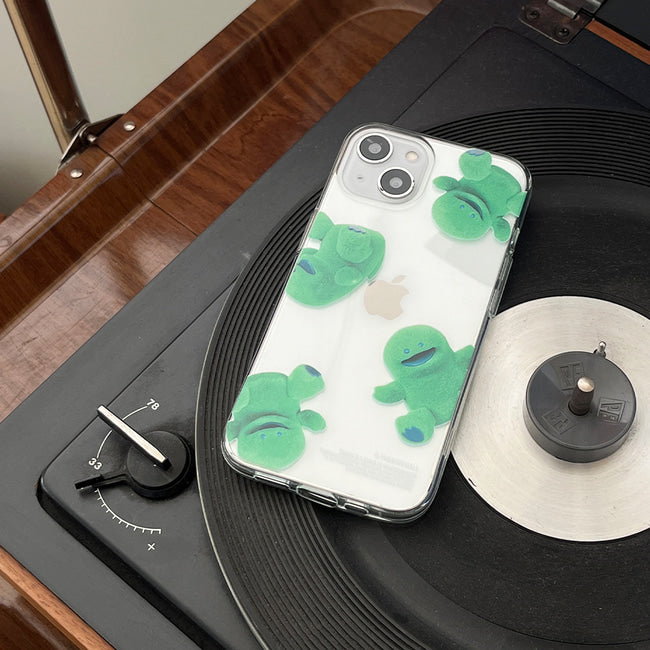 ｜THENINEMALL｜ Pattern Raptor Tumbling Clear Phone Case (3 types)