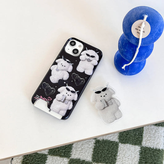 ｜THENINEMALL｜ Pattern Bad Puppy Outfits Hard Phone Case (2 types)