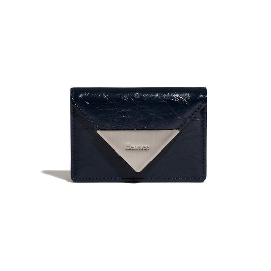 ｜Fennec｜ CRINKLE TRIANGLE ACCORDION POCKET - NAVY