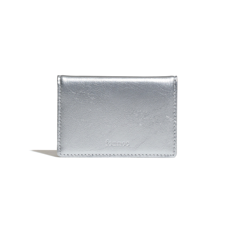 ｜Fennec｜ CRINKLE SOFT CARD CASE - SILVER