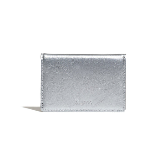 ｜Fennec｜ CRINKLE SOFT CARD CASE - SILVER