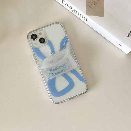 ｜Mademoment｜ Own Romantic Ribbon Design Clear Phone Case (4 Types)