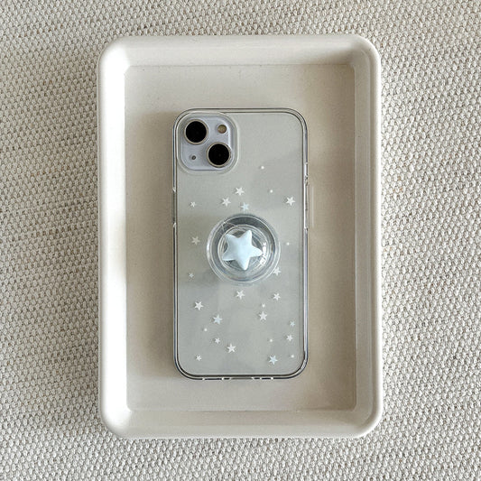 ｜Mademoment｜ Twinkle Star Pattern Design Clear Phone Case (3 Types)